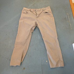 Patagonia Men's Performance Twill Jeans Khaki Short #56480 MJVK 40 Worn/Frayed